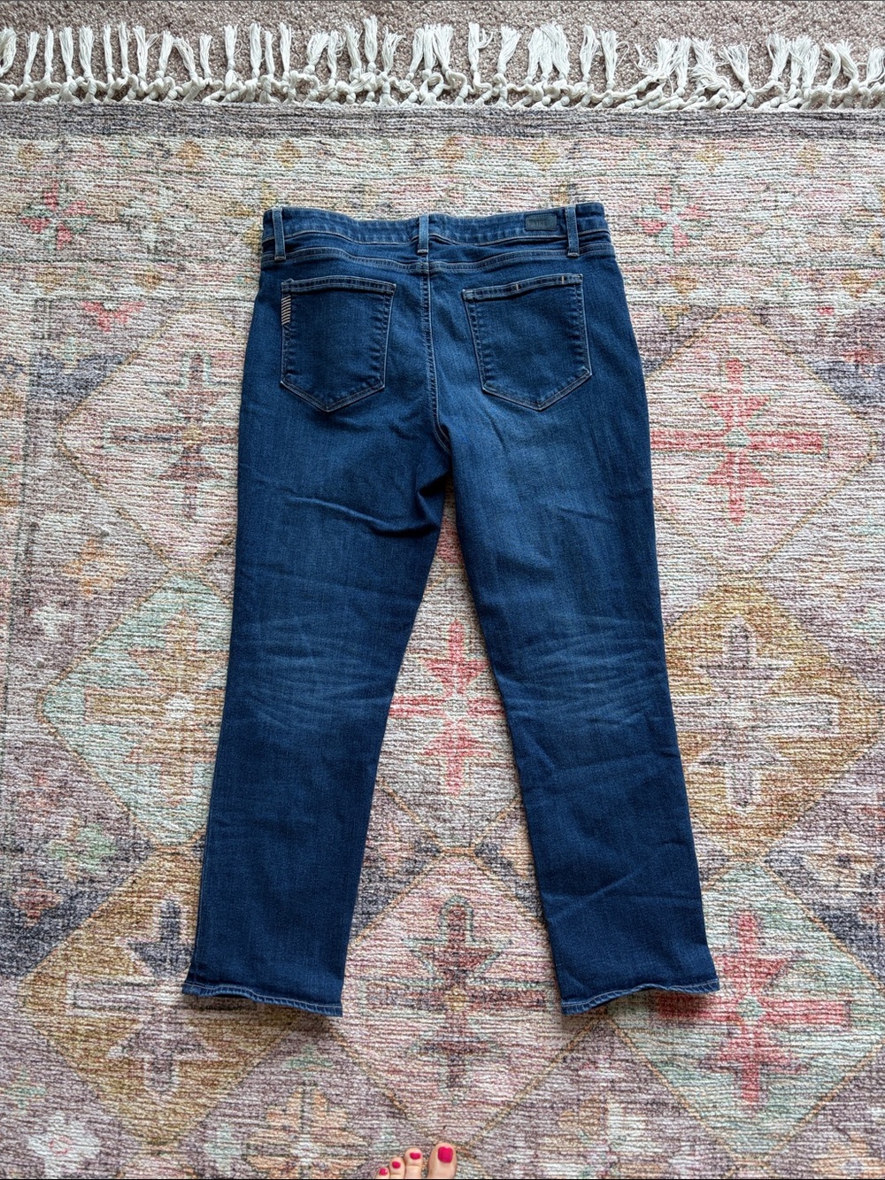 Paige size 30 straight leg blue jean - Picture 3 of 3